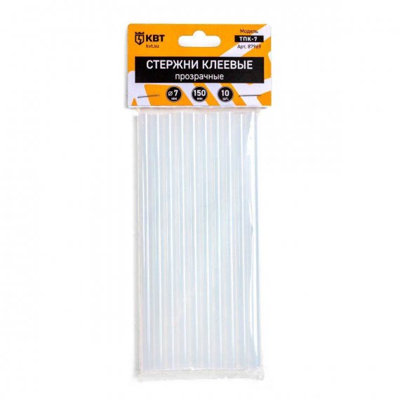 Фотография товара 'КВТ ТПК Стержни клеевые прозрачные'