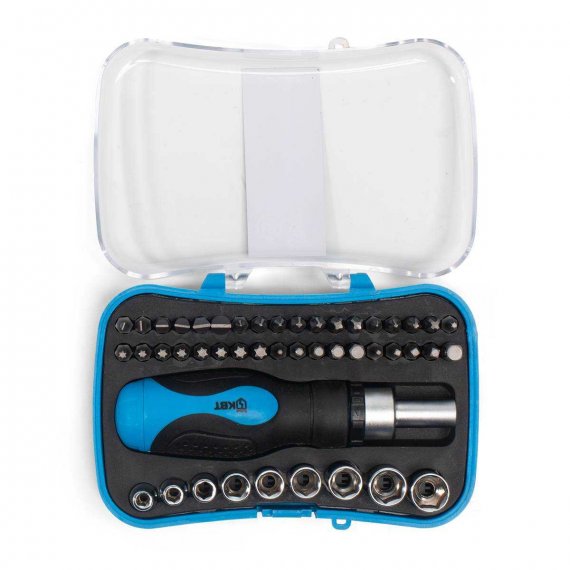 Фотография товара 'КВТ НБ-46 Отвертка реверсивная с битами, 46 предметов'