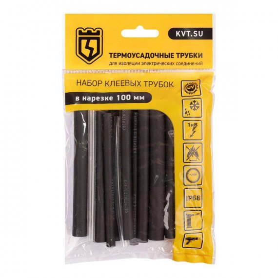 Фотография товара 'КВТ Набор термоусадочных трубок Гермокомплект 3/1, 89786'