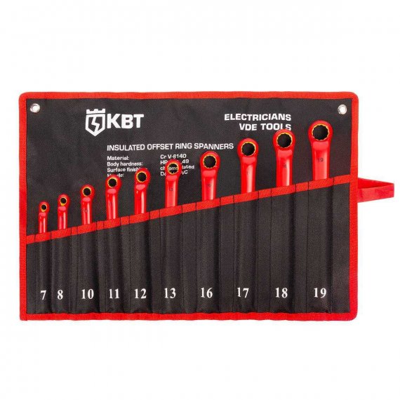 Фотография товара 'КВТ 89427 Набор диэлектрических накидных ключей НИИ-23 серия ЭКСПЕРТ'