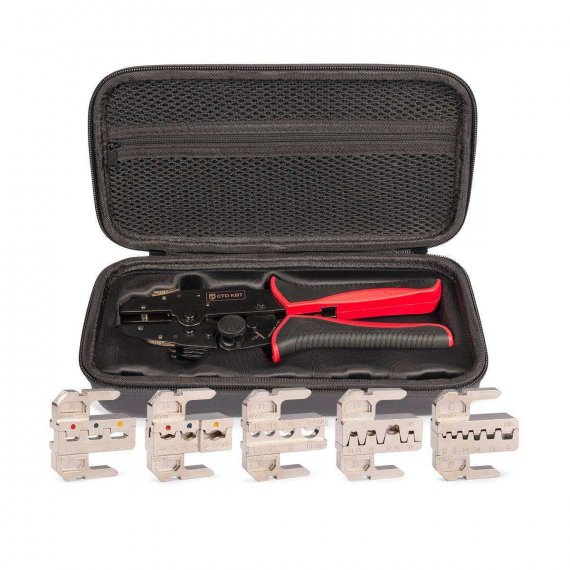 Фотография товара 'КВТ Пресс-клещи с набором матриц CTD+5  серия QUICK PRO, 101859'
