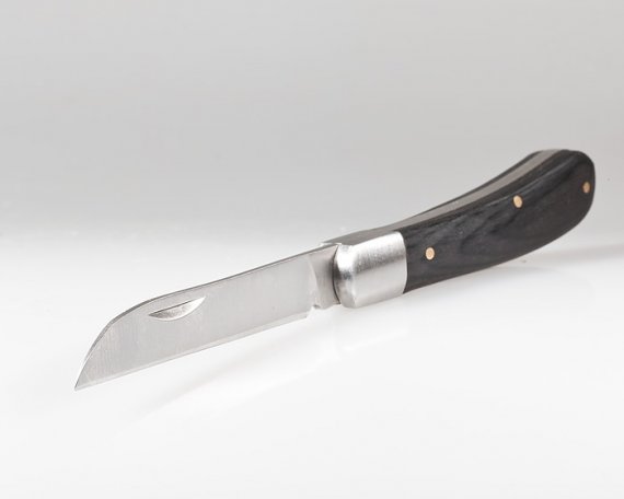 Фотография товара 'КВТ Нож НМ-03 монтерский малый складной с прямым лезвием 67549'