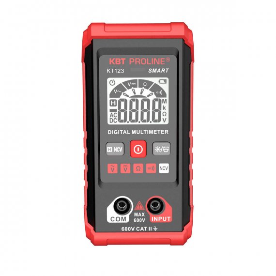 Фотография товара 'КВТ KT 123 Мультиметр цифровой компактный SMART с автоматическим выбором режимов и пределов измерений'
