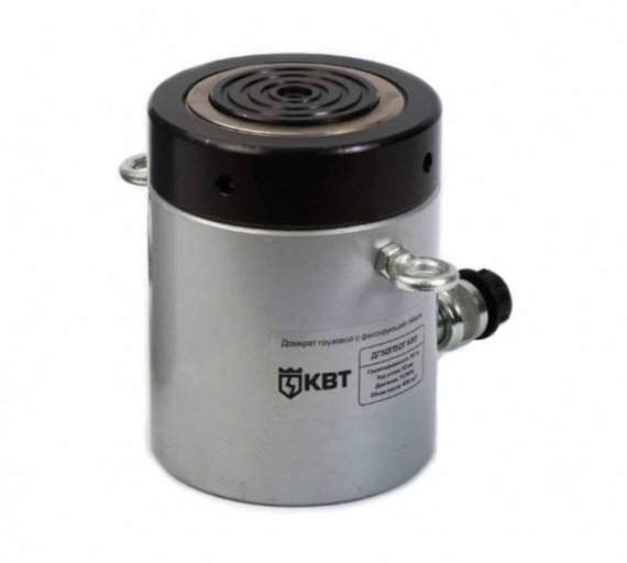 Фотография товара 'КВТ Гидравлический домкрат ДГ50П50Г грузовой с фиксирующей гайкой 50 тонн 74339'