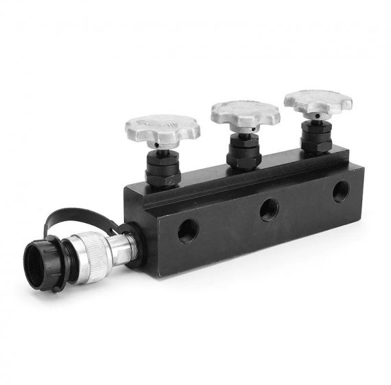 Фотография товара 'КВТ Кран гидравлический распределительный 3-х канальный КГР-3 59878'