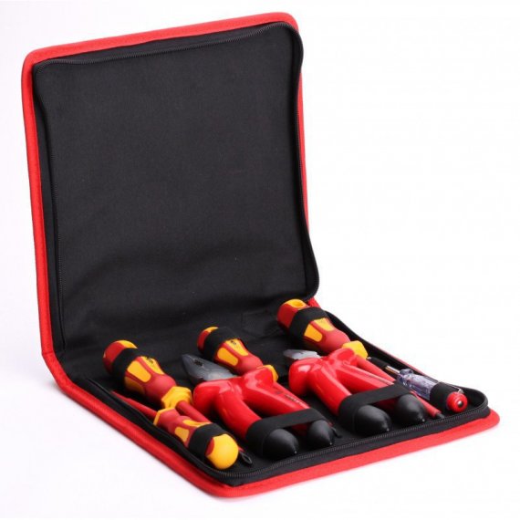 Фотография товара 'КВТ Набор НИИ-09 диэлектрического инструмента электрика 63995'