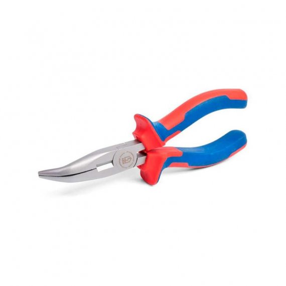 Фотография товара 'КВТ Длинногубцы изогнутые слесарно-монтажные серии МАСТЕР (200 мм) 77425'