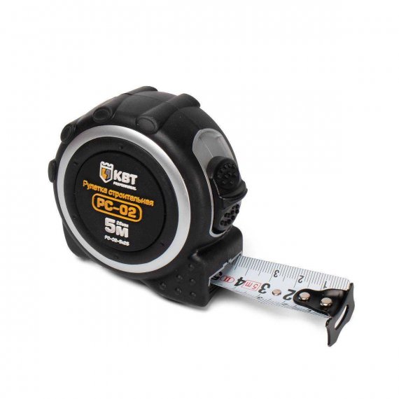 Фотография товара 'КВТ РС-02-5х25 Рулетка строительная 5 м'