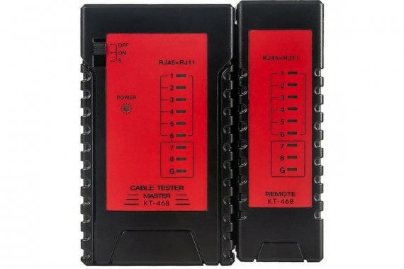 Фотография товара 'КВТ 86211 LAN-тестер кабельный KT 468 серия PROLINE'