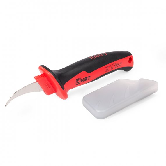 Фотография товара 'КВТ НМИ-03 Нож монтерский диэлектрический с изогнутым лезвием'