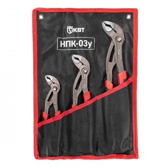 Фотография товара 'КВТ Набор переставных клещей НПК-03у, 101544'