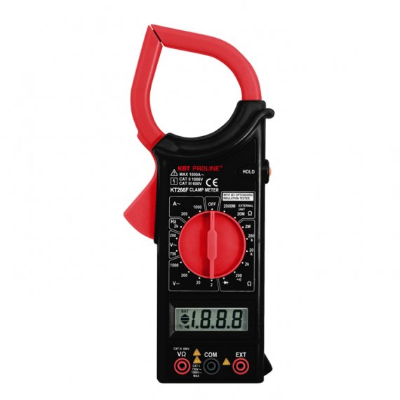 Фотография товара 'КВТ 79133 Токовые клещи цифровые KT 266F серия PROLINE'