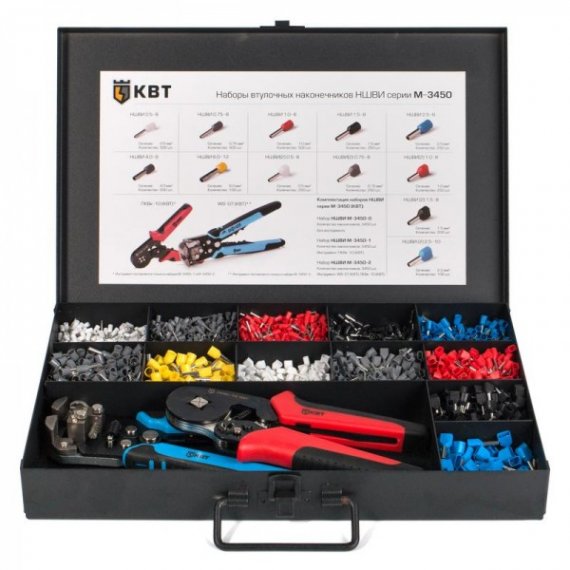Фотография товара 'КВТ Набор изолированных наконечников М-950-2 75489'