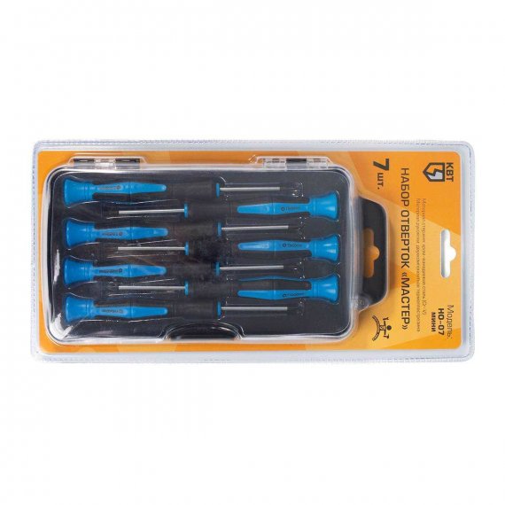 Фотография товара 'КВТ НО-07 мини Набор отверток для точной механики'