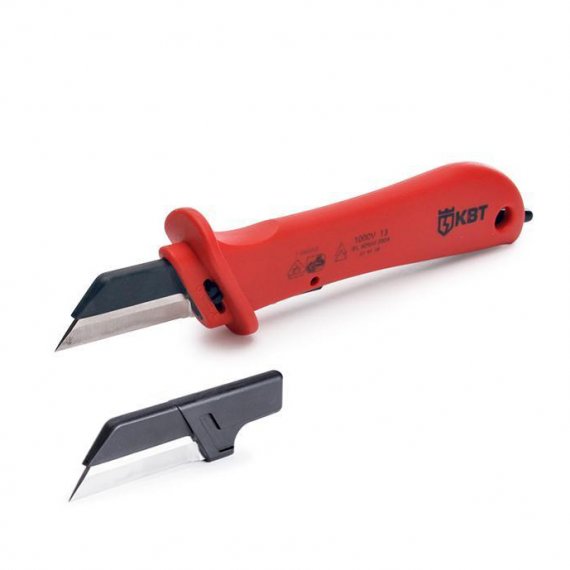 Фотография товара 'КВТ НМИ-04 Нож монтерский диэлектрический с дополнительным лезвием'