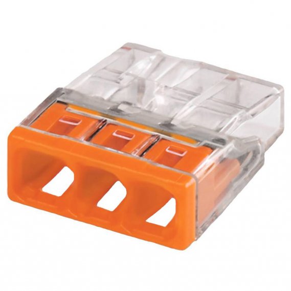 Фотография товара 'КВТ 87764 Клемма миниатюрная Wago 2273–203 (Wago)'