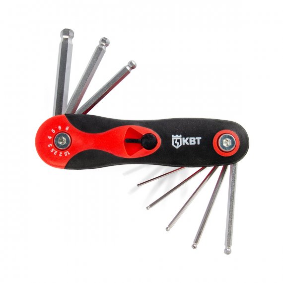 Фотография товара 'КВТ НТК-Ш-08 Набор шестигранных ключей с шаром'