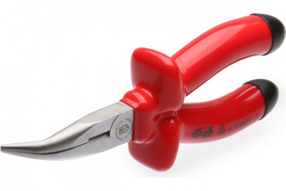 Фотография товара 'КВТ 87101 Длинногубцы изогнутые диэлектрические 200 мм серия ЭКСПЕРТ'