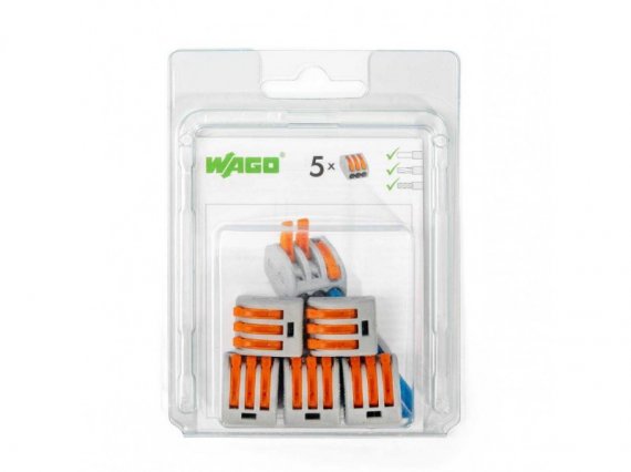 Фотография товара 'КВТ Набор клемм рычажковых Wago 222–412 76082'