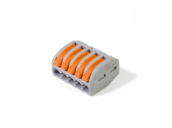 Фотография товара 'КВТ Wago 222–415 Клемма рычажковая универсальная'